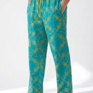 Gecko Yellow & Teal Trousers