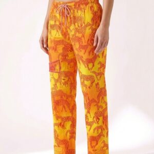Sunset Yellow Zebra Trousers