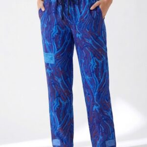 Blue & Purple Ocean Swirl Trousers