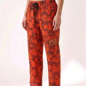 Burnt Orange Zebra Trousers